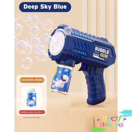 فرد الفقاعات (بابليز ) موسيقى واضاءة -BUBBLE GUN