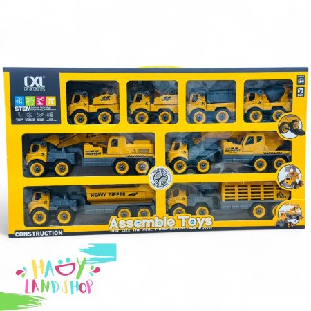 لعبة طقم سيارات البناء التعليمية