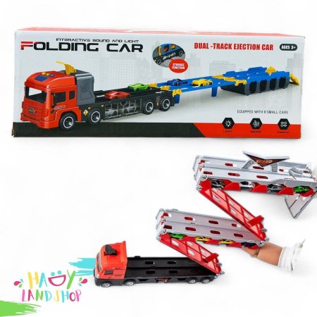 شاحنة سيارات مع مضمار سباق