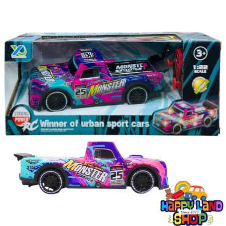 سيارة الوحش مضيئية – Monster Power RC (مقياس 1:22)