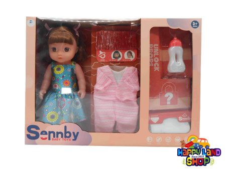 دمية بيبي دول الرضيع مع الإكسسوارات – Sennby