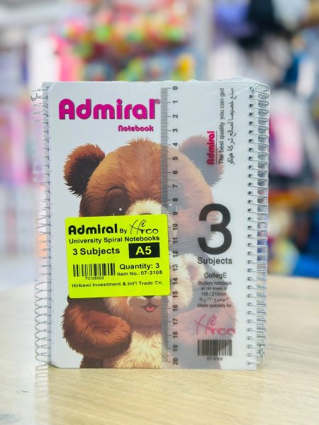 دفتر سلك ادميرال 3 موضوع B5
