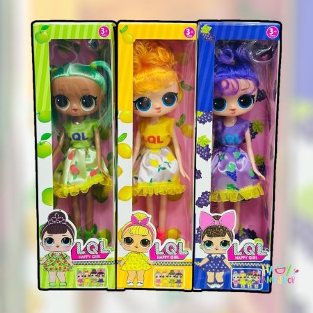 مجموعة الدمى LQL Happy Girl – فواكه وألوان