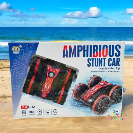 🌊 Amphibious Stunt Car – سيارة المغامرات البرية والبحرية