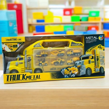 🚧 شاحنة البناء المعدنية – TRUCK METAL