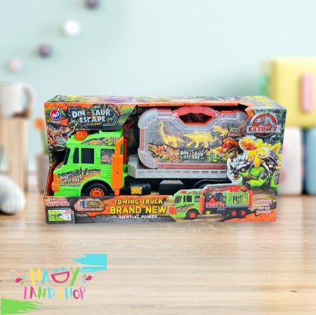 🦖🚛 شاحنة الإنقاذ الديناصورية