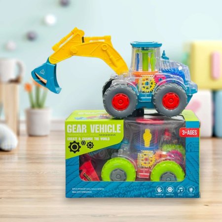 🚧 لعبة جرافة التروس الشفافة