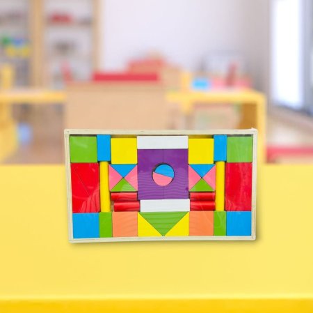 لوحة الأشكال الهندسية الملونة