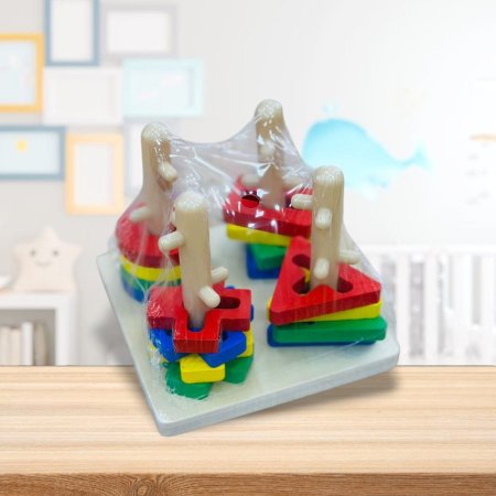 لعبة الأشكال الهندسية الخشبية