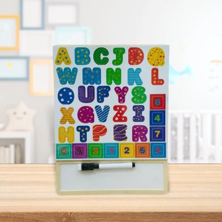 لوح خشب احرف انجليزي مع لوح سحري