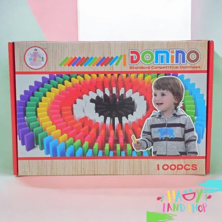 لعبة دومينو خشب 100 قطعة
