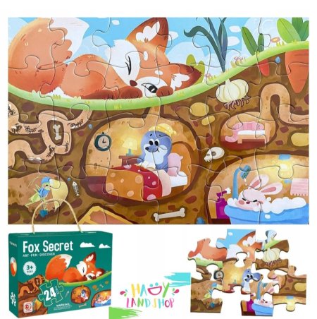 بزل 24 قطعة - ذئب الغابة