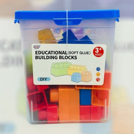 لعبة ليجو سيلكون تعليمية - ناعمة