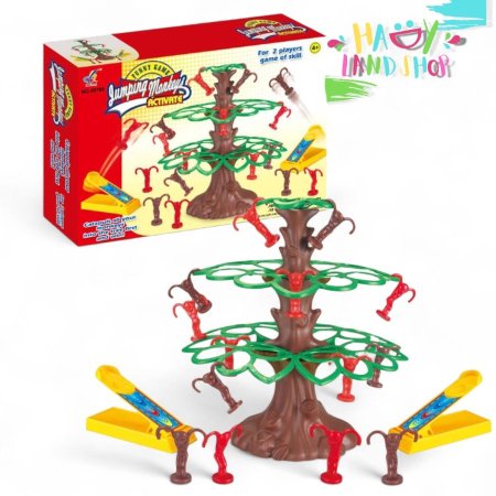 لعبة تحدي القردة مع منصة اطلاق Jumping Monkeys Activate